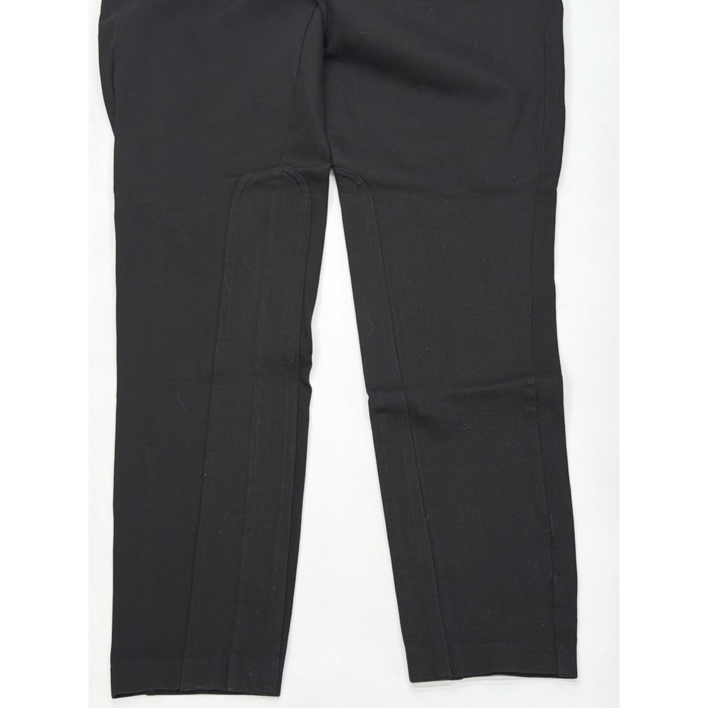J.Crew Pixie Pants Black Equestrian Skinny Leggings Side Zip 12R Heavy Knit - Picture 2 of 11